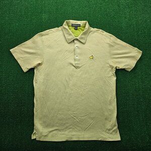 Amen Corner Masters Polo Shirt Mens Large‎ Green Short Sleeve Pima Cotton